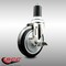 Service Caster 5 Inch 316SS Black Polyurethane Swivel 1-5/8 Inch Expanding Stem Caster Brake SCC-SS316EX20S514-PPUB-BLK-TLB-158 - alternate 2